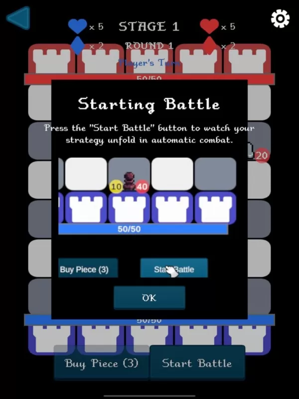 Real Auto Chess gameplay showing chess pieces positioned on a battle grid