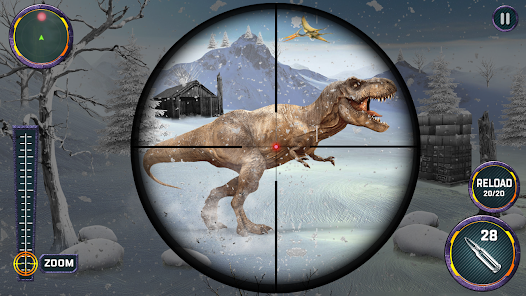 Dino Hunter Sniper 3d: Dinosaur Free FPS Shooting Zrzut ekranu 1