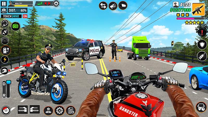 Schermata Police Motor Bike Crime Chase 3