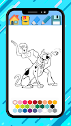 Scooby coloring doo cartoon ga Schermafbeelding 3