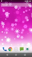 Snowflake Live Wallpaper Schermafbeelding 3