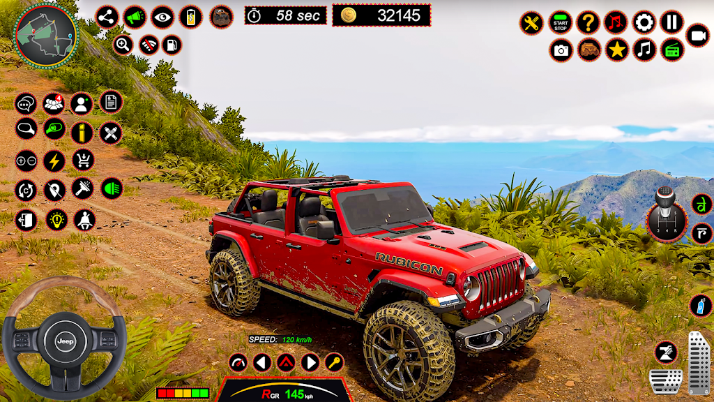 4x4 Jeep Driving Offroad Games Tangkapan skrin 2