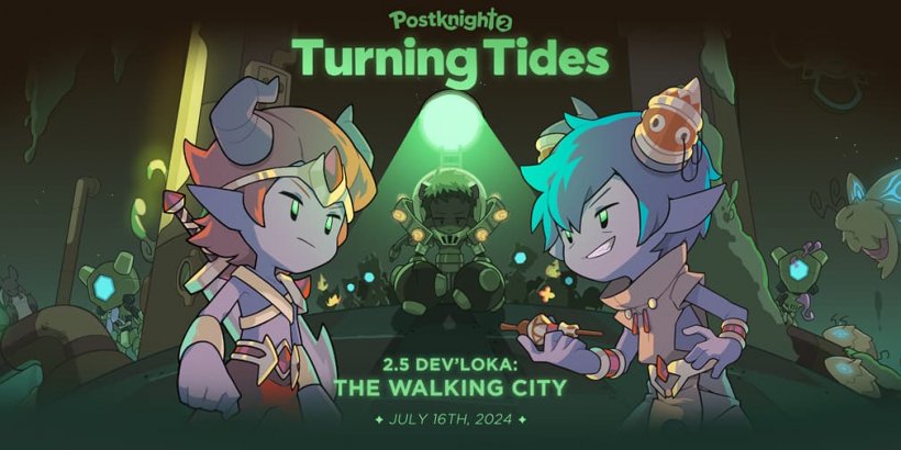 Postknight 2\'s epic story to continue with upcoming update that explores Dev\'Loka: The Walking City