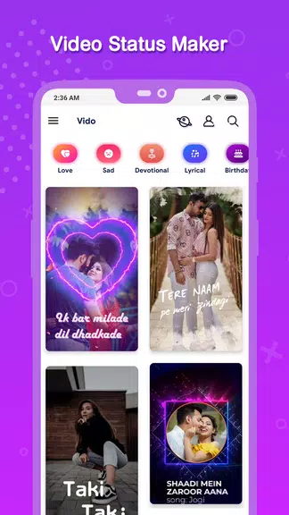 Vido : Video Status Maker应用截图第1张