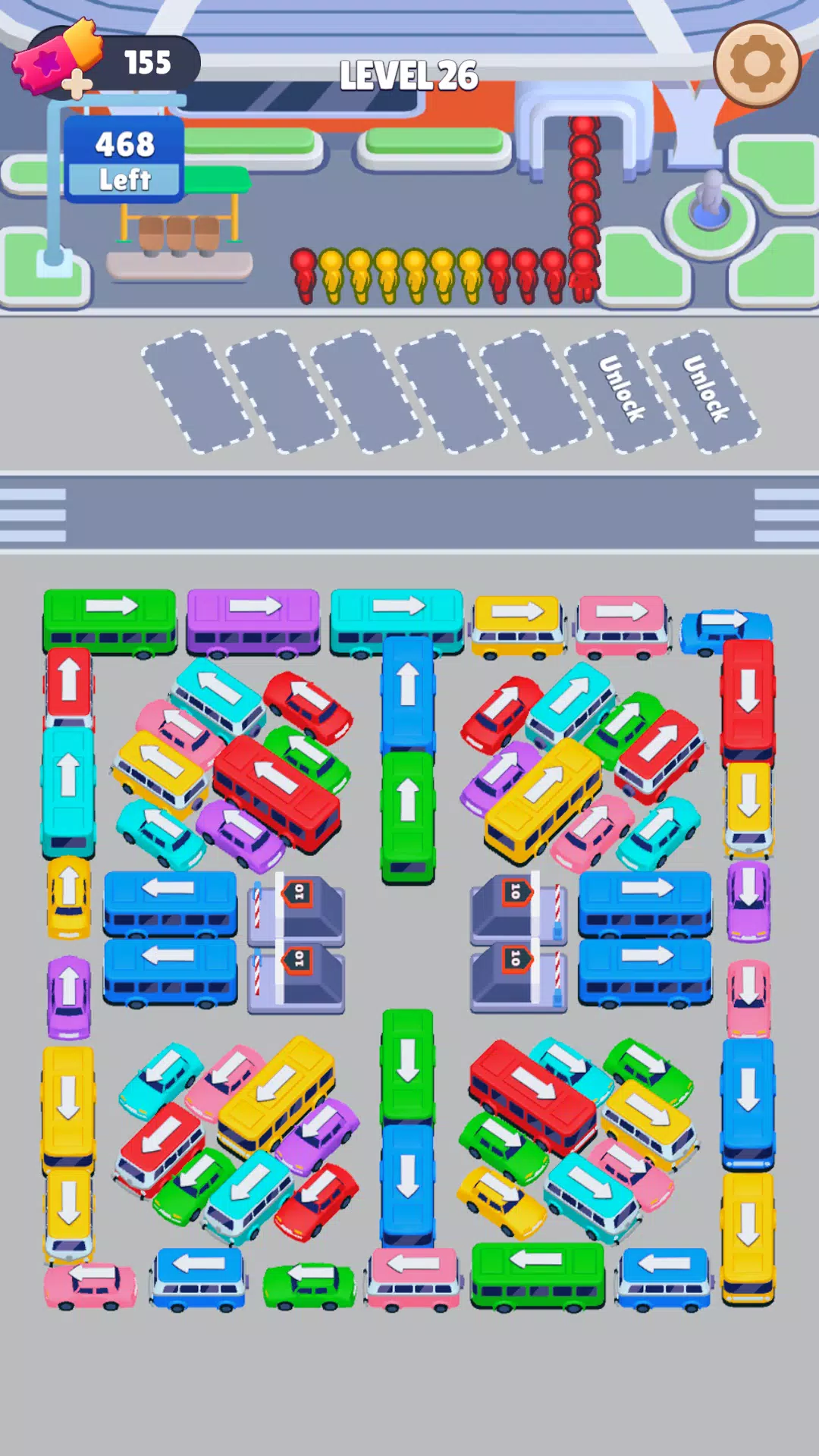 Bus Sort: Car Parking Jam Tangkapan skrin 1