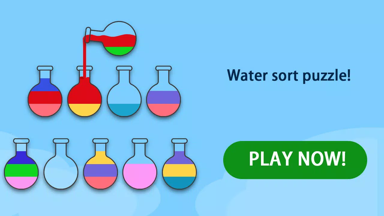 Sort Puzzle-water color puzzle Tangkapan skrin 1