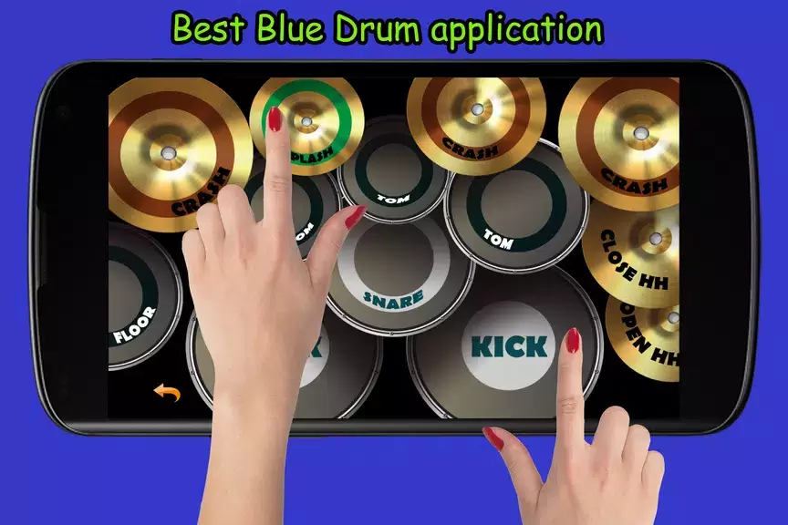 Blue Drum - Piano Captura de pantalla 3