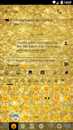 SMS Messages GlitterGold Glass Ekran Görüntüsü 4