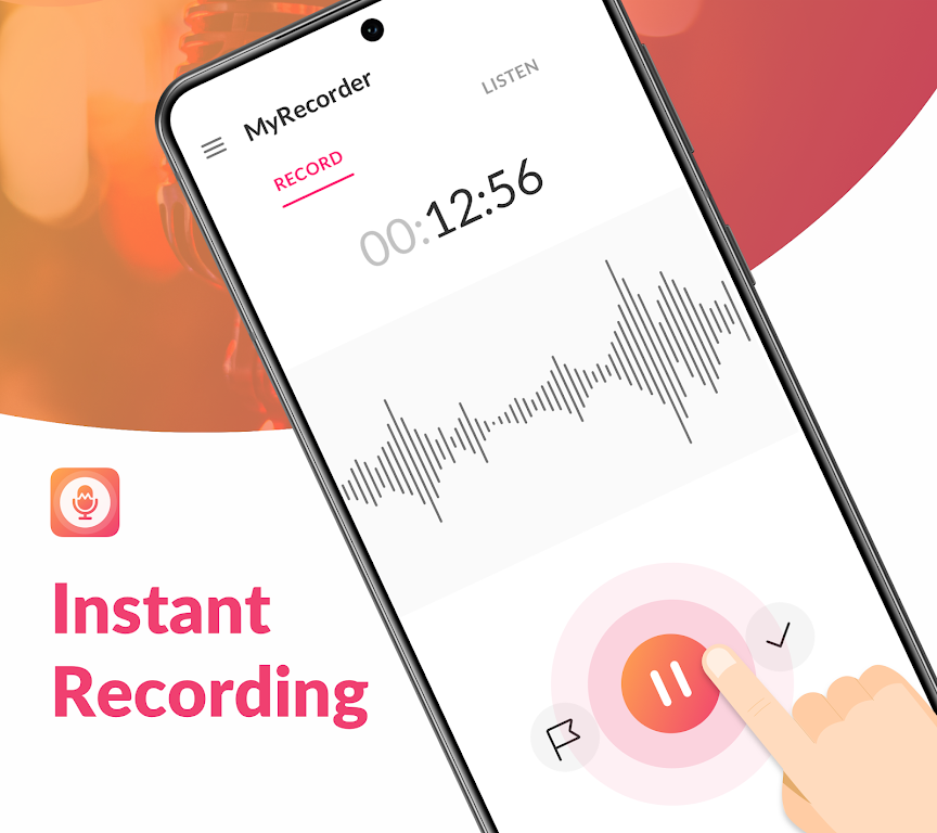 Voice Recorder & Voice Memos Mod Zrzut ekranu 1