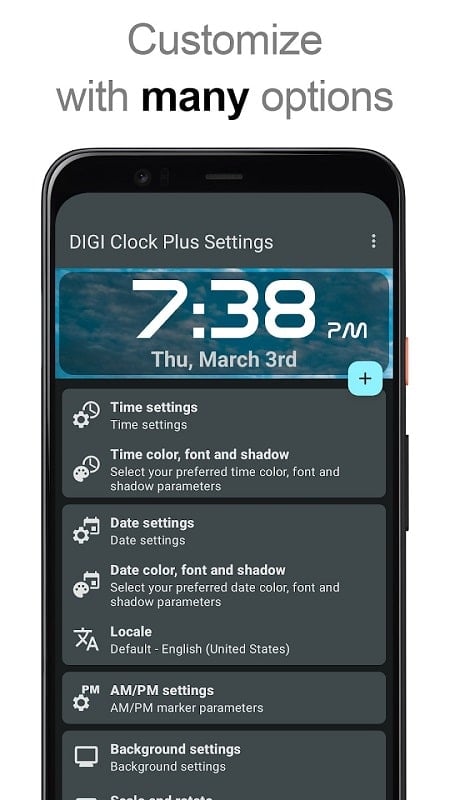 DIGI Clock Widget Plus Schermafbeelding 3