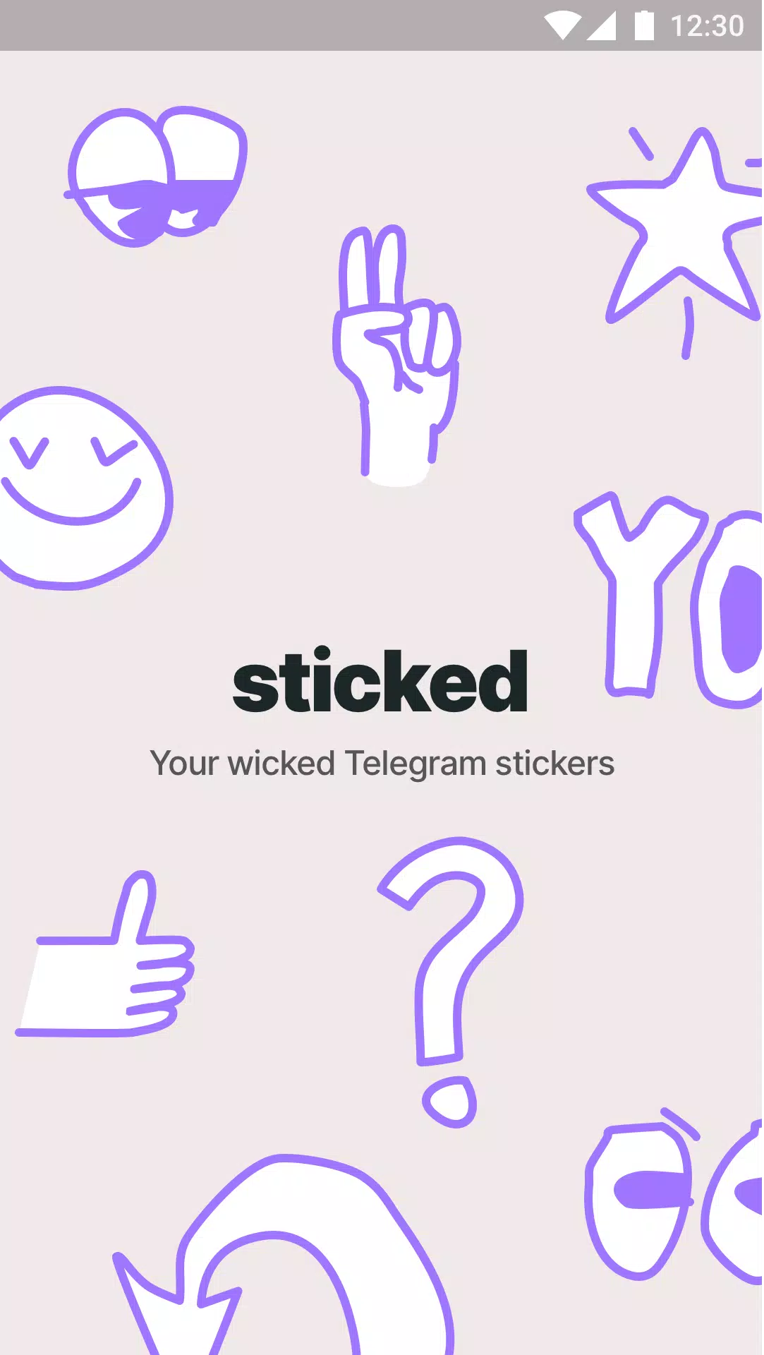 Sticked - Telegram stickers Ekran Görüntüsü 1