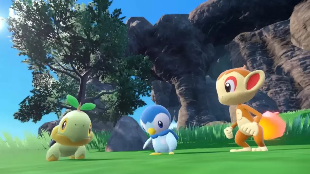 Gen 4 StartersPokémonScarlet＆VioletのTurtwig、Piplup、およびChimchar