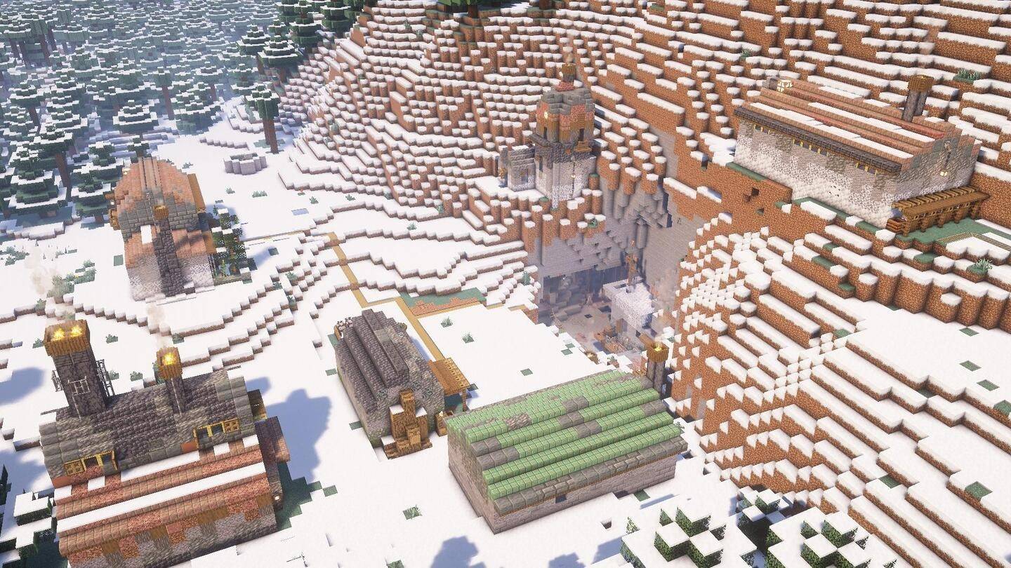 minecraft snow biome seed