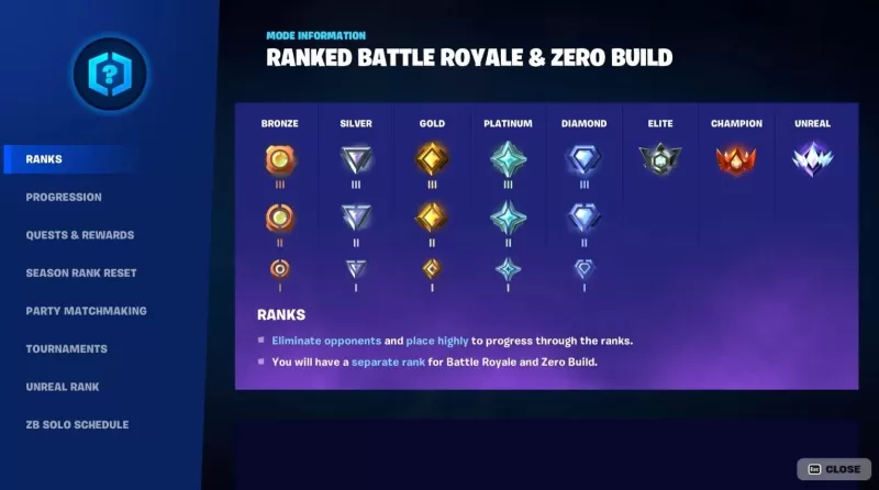 Fortnite Mobile: Rütbeler, Ödüller, Stratejiler Kılavuzu