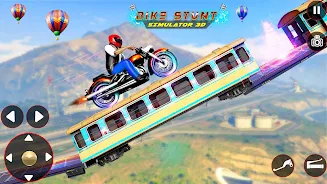 Bike Stunt 3D Simulator Games ภาพหน้าจอ 2