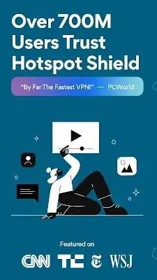 HotspotShield VPN & Wifi Proxy Zrzut ekranu 1