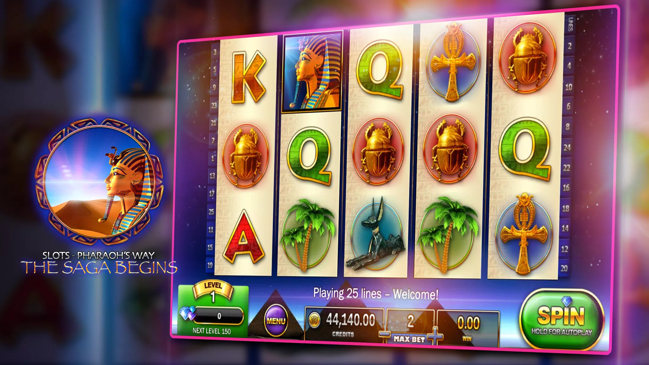 Slots - Pharaoh's Way Casino Screenshot 3