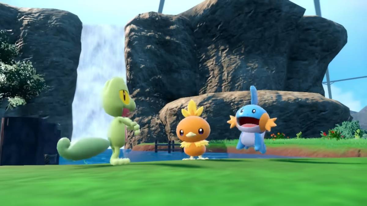 Gen 3スターターポケモンスカーレット＆バイオレットのTreecko、Torchic、Mudkip