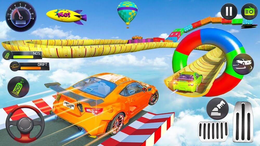 Mega Ramp Car Stunts Race ภาพหน้าจอ 1