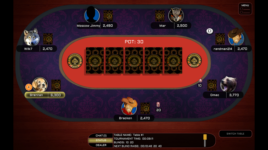 E-Tournament Poker 스크린샷 2