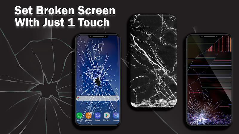 Broken Screen 4K Pranks Funny ภาพหน้าจอ 1