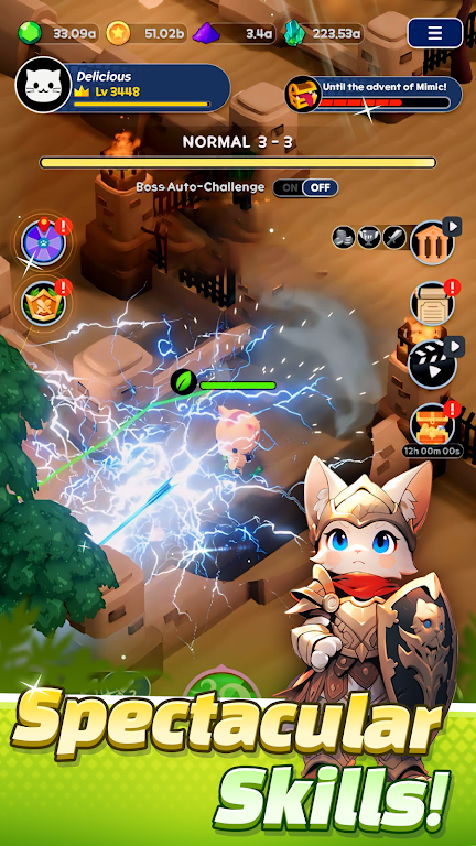 Tower Cat Battle: Idle Cat RPG Zrzut ekranu 3