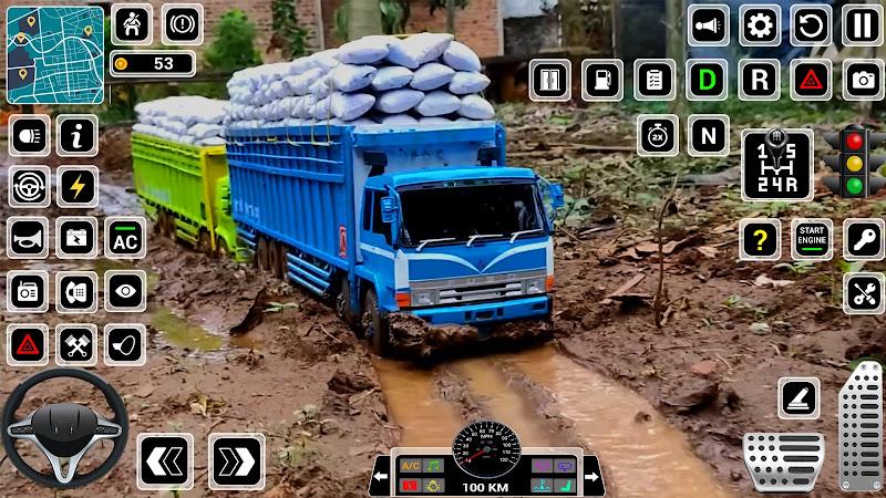 Offroad Mud Truck Driving Game Ekran Görüntüsü 4