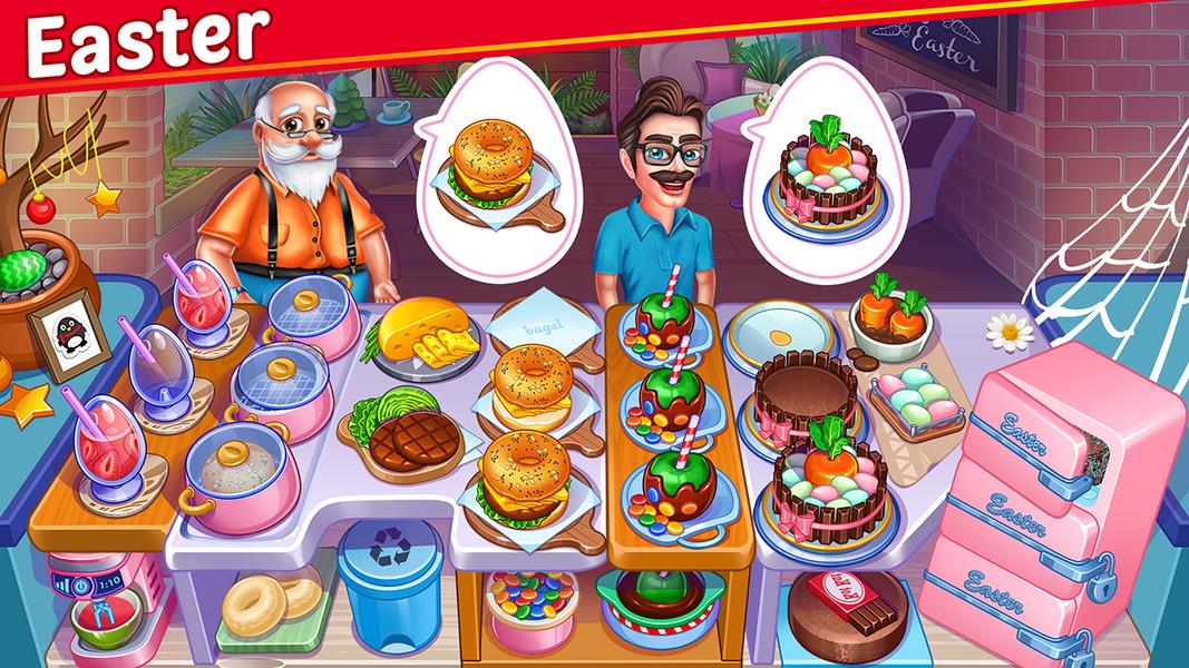 Halloween Street Food Shop Restaurant Game 스크린샷 3