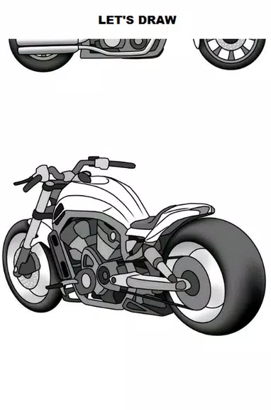 Draw Motorcycles: Cruiser スクリーンショット 1