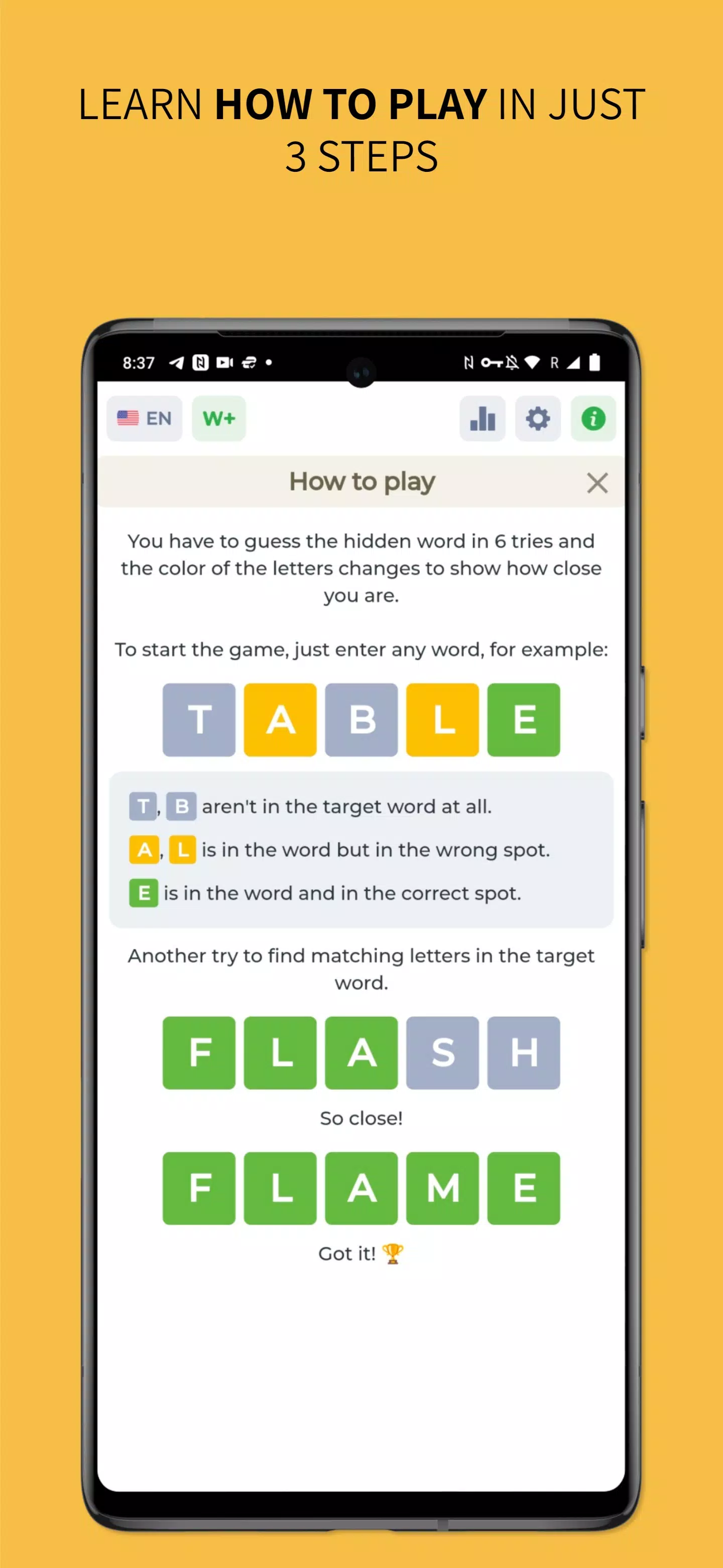 Wordy - Word Puzzle Game Capture d'écran 2