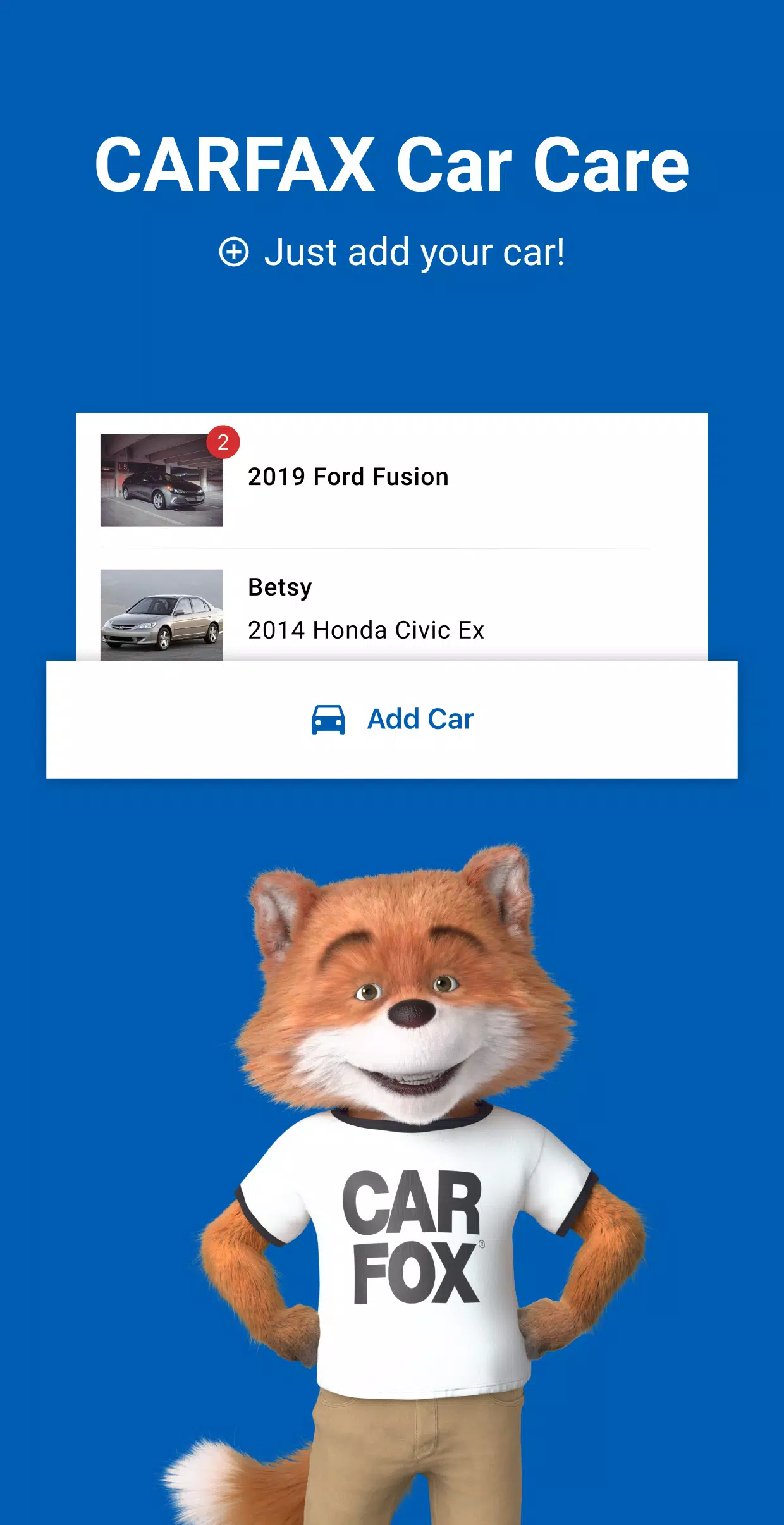 CARFAX Car Care App Schermafbeelding 1