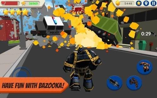 Robot Hero: City Simulator 3D Ekran Görüntüsü 3