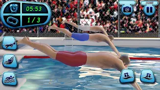 Swimming Pool Water Race Game Ảnh chụp màn hình 1