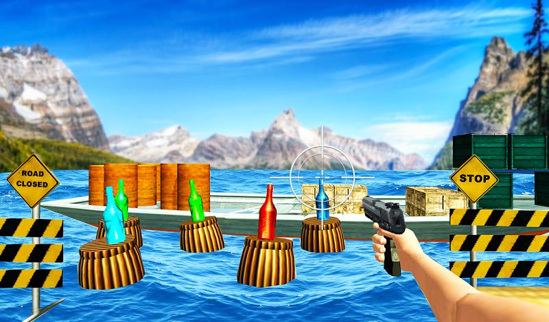 FPS Gun: Bottle Shooting Game Capture d'écran 3