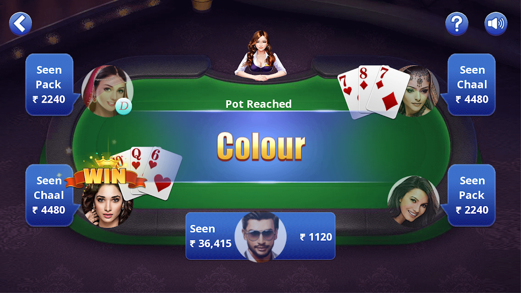 Teen Patti Offline Captura de pantalla 4