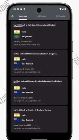 IND vs ZIM Live Cricket Score Captura de pantalla 4