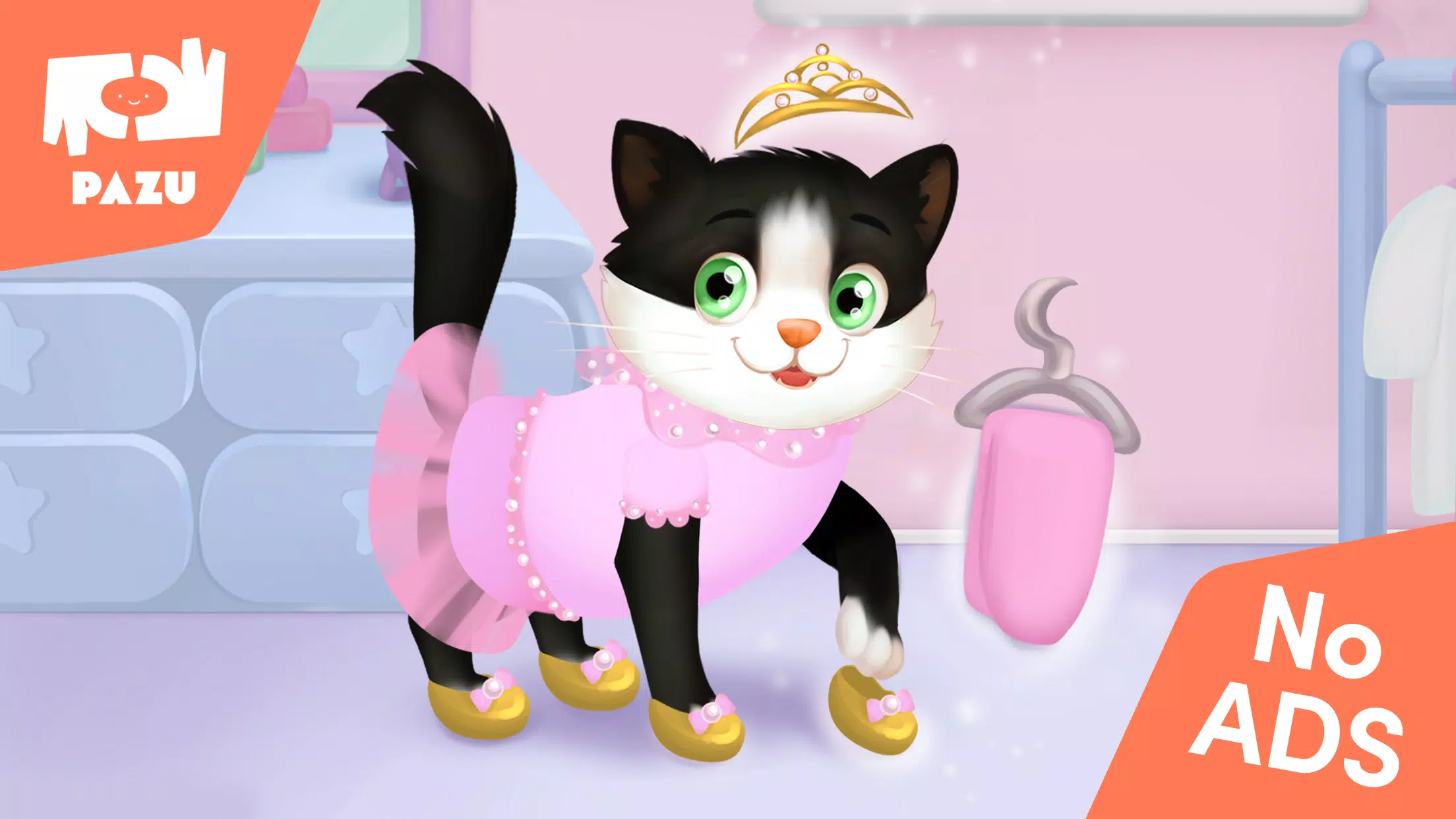 Cat game - Pet Care & Dress up Screenshot 1