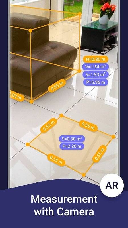 AR Ruler App ဖန်သားပြင်ဓာတ်ပုံ 4