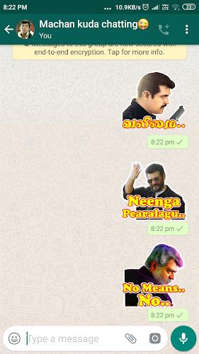 Tamil Stickers: WAStickerApps Ekran Görüntüsü 3