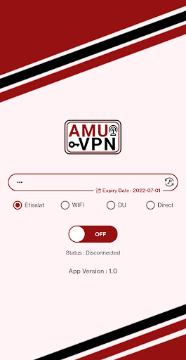 Amu VPN Tangkapan skrin 1