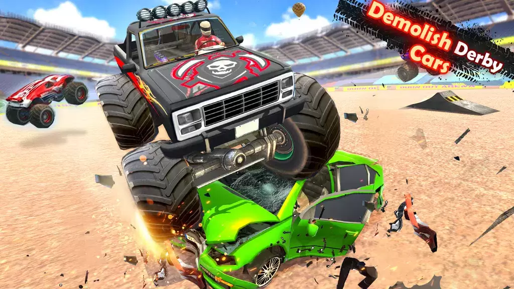 Demolition Derby Truck Stunts Ảnh chụp màn hình 3