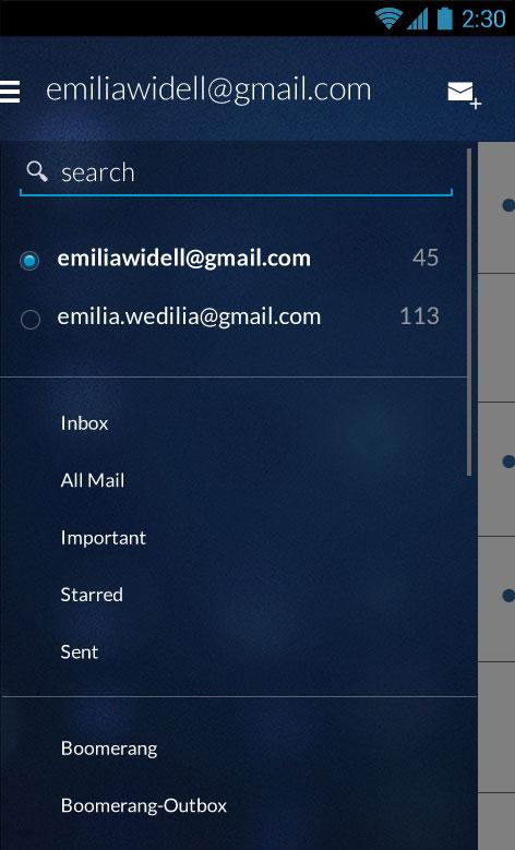 Schermata Email App for Gmail & Exchange 1