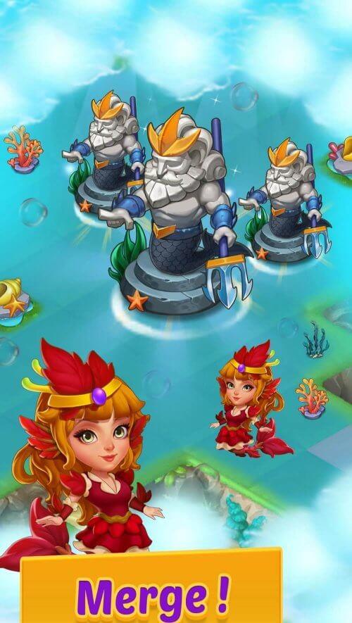 Merge Mermaids-magic puzzles स्क्रीनशॉट 1