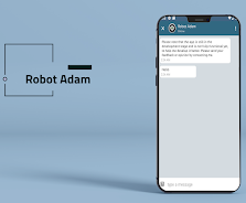 Talk to the talking robot Adam Schermafbeelding 1