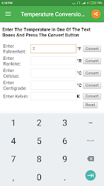 Schermata Temperature Converter 1