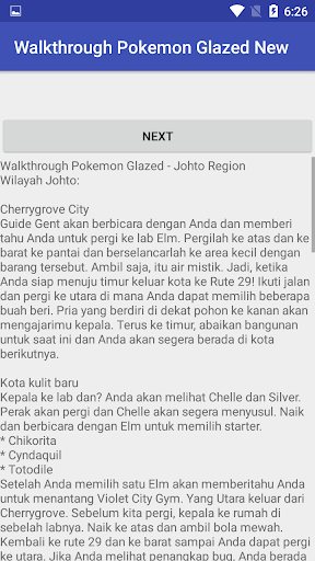 Schermata Walkthrough Pokemon Glazed New 3