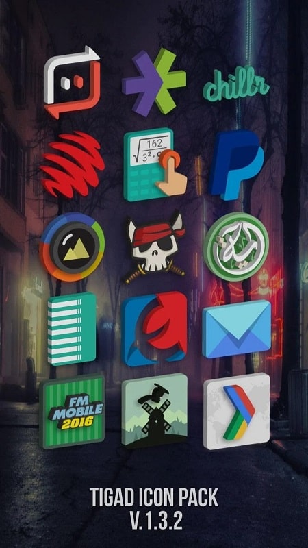 Tigad Pro Icon Pack Ảnh chụp màn hình 3