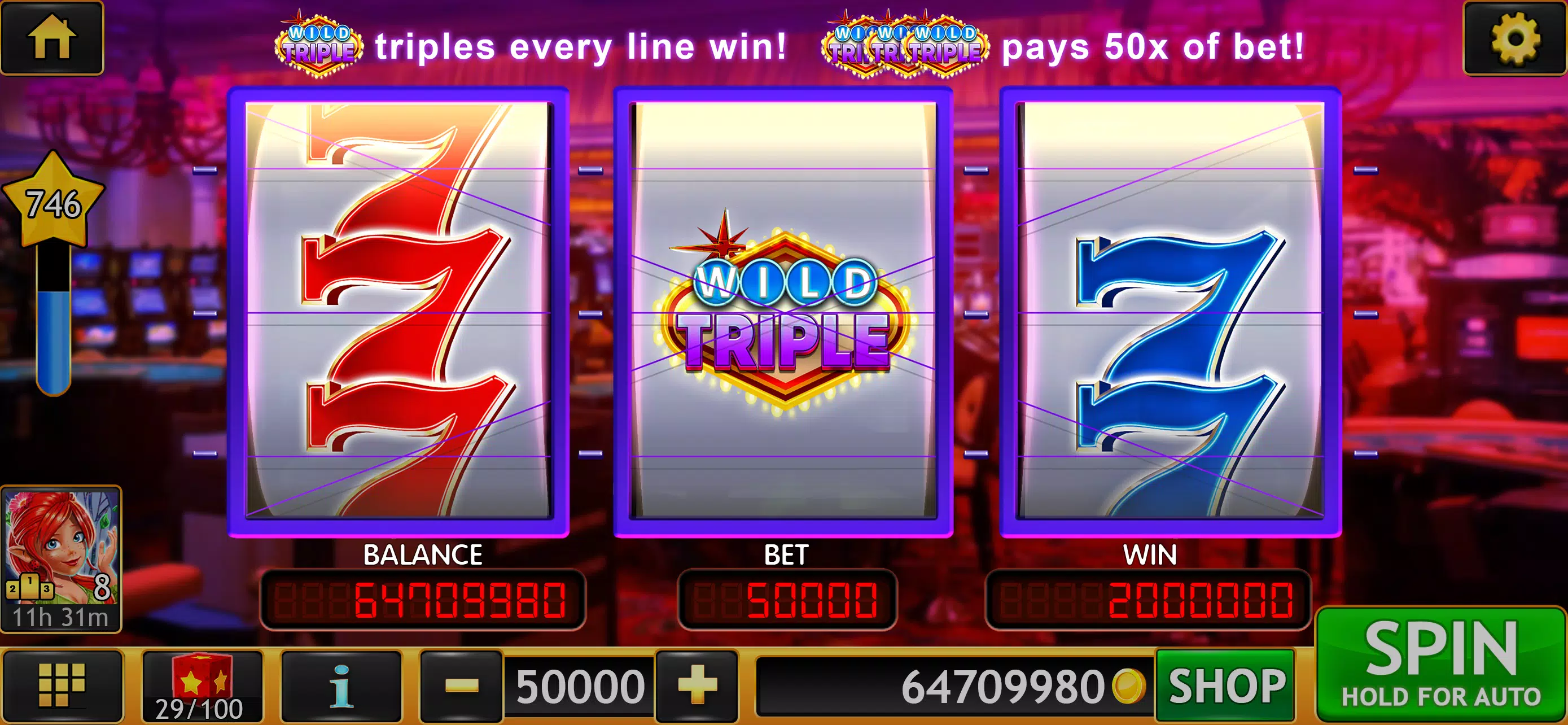 Schermata Wild Triple 777 Slots Casino 1