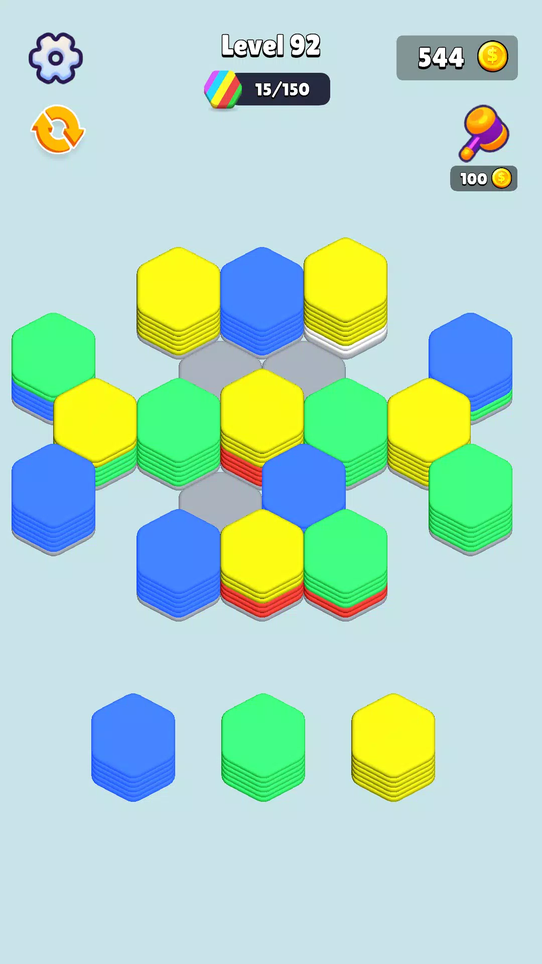 Stack Hexa Sort: Puzzle Match ภาพหน้าจอ 3