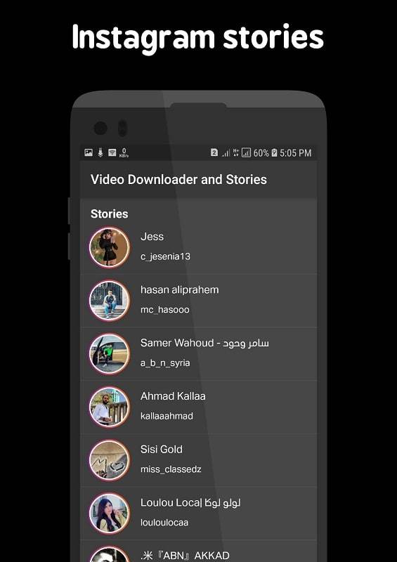 Schermata Video Downloader and Stories 4